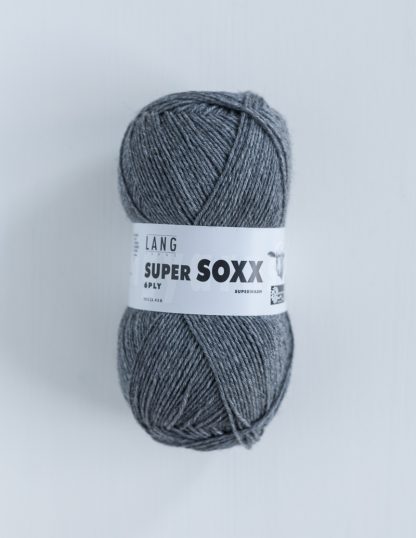 Lang Yarns - Super Soxx 6-ply - Keskiharmaa 05