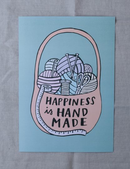 Happiness is handmade -juliste