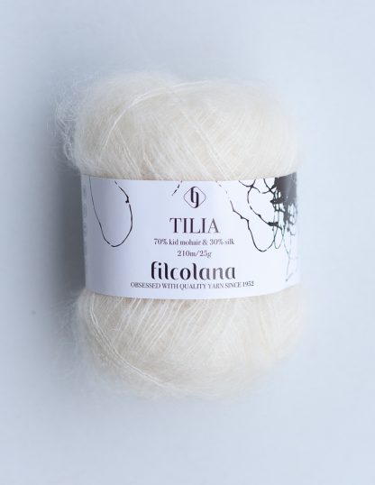 Filcolana - Tilia-silkkimohairlanka - Natural White 101