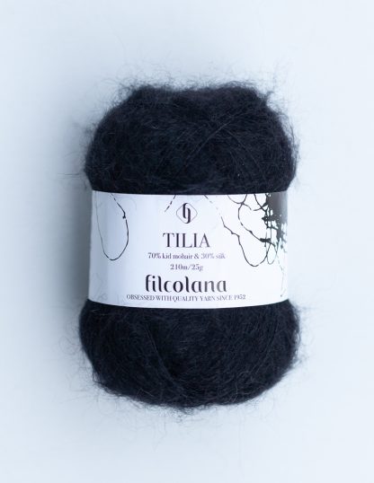 Filcolana - Tilia-silkkimohairlanka - Black 102